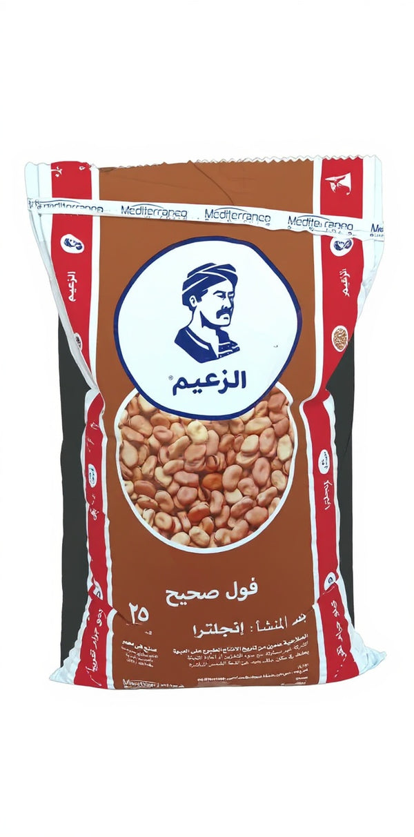 الزعيم فول بلدي عريض - شيكارة 25 كجم